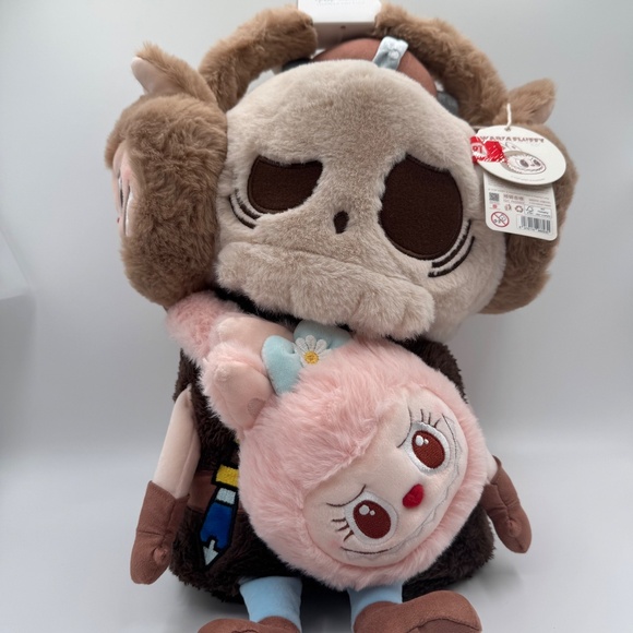 Pop Land Winter Fluffy Holiday Series -- Labubu Plush Earmuffs - Picture 4 of 5